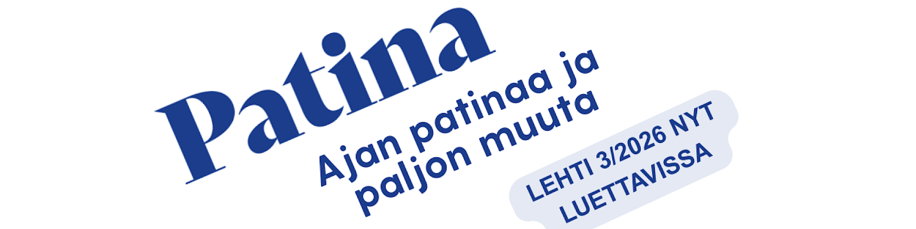 Patina 3/2026 luettavissa nyt netissä!